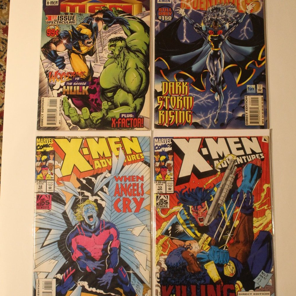 Lot of 4 Marvel Comics X-MEN #9 #1 #12 #13